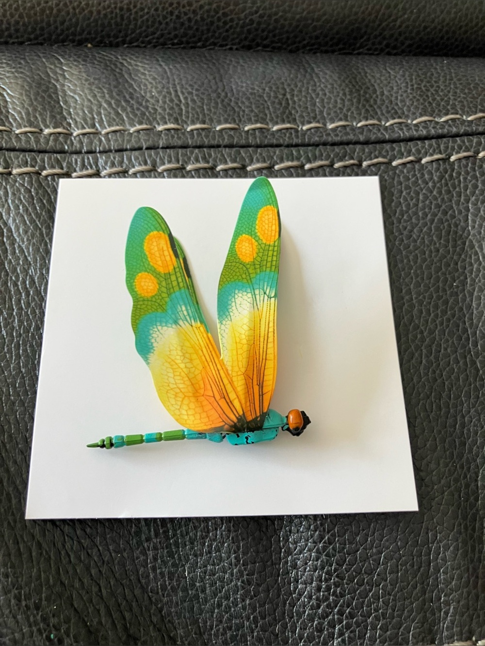 Colorful Dragonfly  - Green & Yellow - Picture 3 of 5